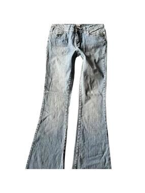 Y2K Extreme Low Rise Flare SO Flap Pocket Jeans size 7